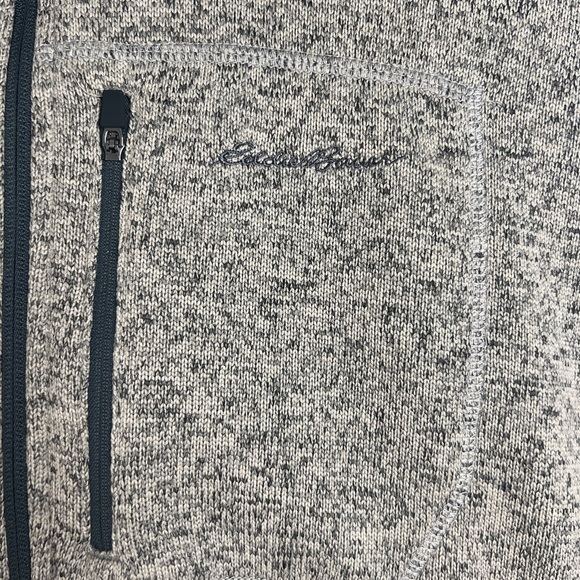 Eddie Bauer Men's Size XL Taupe Gray Radiator Sweater Fleece Vest 2.0 Outdoors - Picture 8 of 11